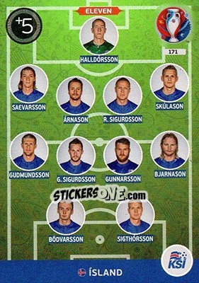 Sticker Eleven - UEFA Euro France 2016. Adrenalyn XL n. 171 - Panini