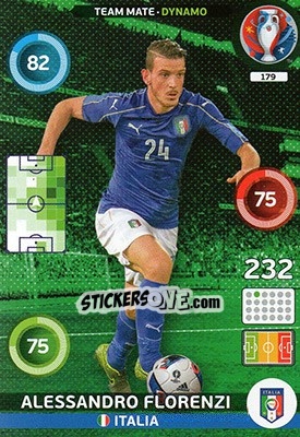Sticker Alessandro Florenzi - UEFA Euro France 2016. Adrenalyn XL - Panini