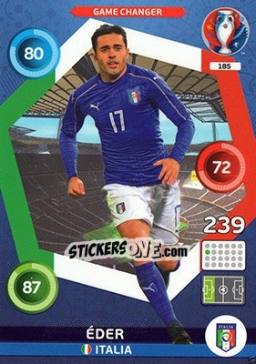 Sticker Éder - UEFA Euro France 2016. Adrenalyn XL n. 185 - Panini