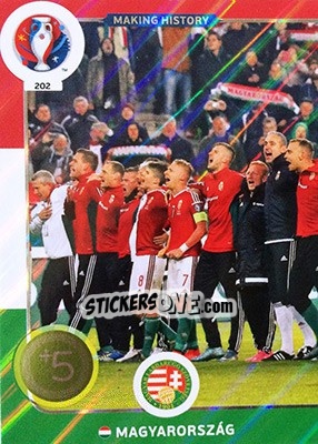 Figurina Making History - UEFA Euro France 2016. Adrenalyn XL n. 202 - Panini