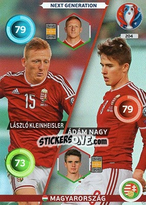 Sticker László Kleinheisler / Ádám Nagy - UEFA Euro France 2016. Adrenalyn XL - Panini