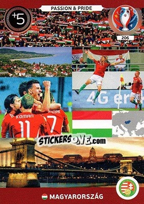 Cromo Passion & Pride - UEFA Euro France 2016. Adrenalyn XL n. 206 - Panini