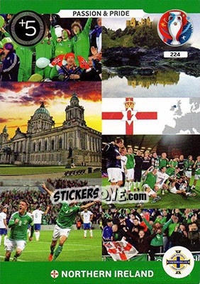 Cromo Passion & Pride - UEFA Euro France 2016. Adrenalyn XL n. 224 - Panini