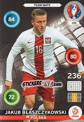 Sticker Jakub Błaszczykowski - UEFA Euro France 2016. Adrenalyn XL n. 249 - Panini