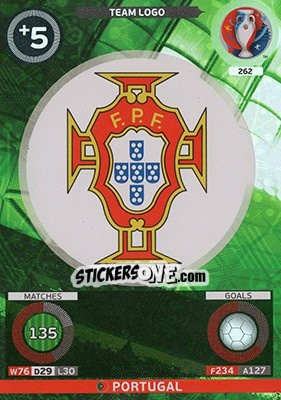 Sticker Team Logo - UEFA Euro France 2016. Adrenalyn XL n. 262 - Panini