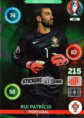 Sticker Rui Patrício - UEFA Euro France 2016. Adrenalyn XL n. 263 - Panini