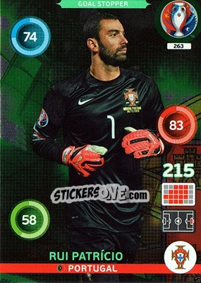 Sticker Rui Patrício - UEFA Euro France 2016. Adrenalyn XL - Panini