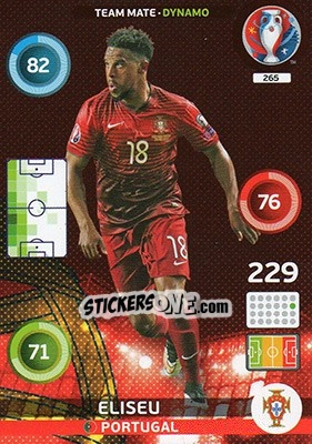 Sticker Eliseu - UEFA Euro France 2016. Adrenalyn XL n. 265 - Panini