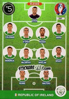 Sticker Eleven - UEFA Euro France 2016. Adrenalyn XL n. 297 - Panini