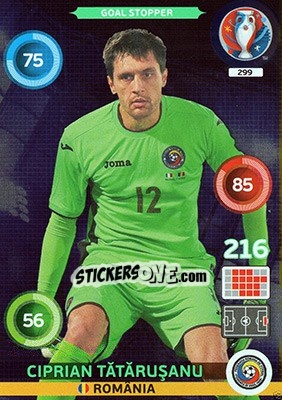Sticker Ciprian Tătăruşanu - UEFA Euro France 2016. Adrenalyn XL n. 299 - Panini