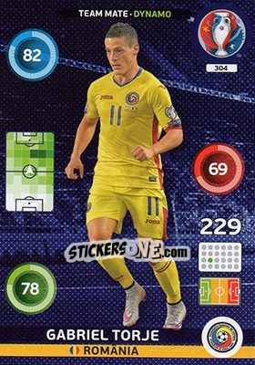 Sticker Gabriel Torje - UEFA Euro France 2016. Adrenalyn XL - Panini