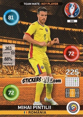 Figurina Mihai Pintilii - UEFA Euro France 2016. Adrenalyn XL - Panini