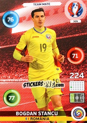 Sticker Bogdan Stancu - UEFA Euro France 2016. Adrenalyn XL n. 309 - Panini