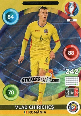 Sticker Vlad Chiricheș - UEFA Euro France 2016. Adrenalyn XL n. 312 - Panini