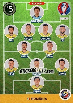 Cromo Eleven - UEFA Euro France 2016. Adrenalyn XL n. 315 - Panini