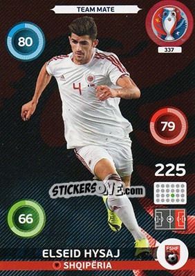 Sticker Elseid Hysaj - UEFA Euro France 2016. Adrenalyn XL n. 337 - Panini