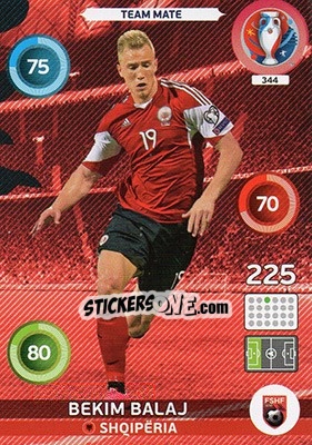 Sticker Bekim Balaj - UEFA Euro France 2016. Adrenalyn XL n. 344 - Panini