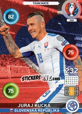 Sticker Juraj Kucka - UEFA Euro France 2016. Adrenalyn XL - Panini
