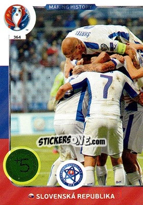 Figurina Making History - UEFA Euro France 2016. Adrenalyn XL n. 364 - Panini