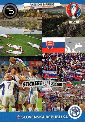 Sticker Passion & Pride - UEFA Euro France 2016. Adrenalyn XL n. 368 - Panini