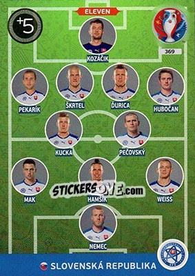 Sticker Eleven - UEFA Euro France 2016. Adrenalyn XL n. 369 - Panini