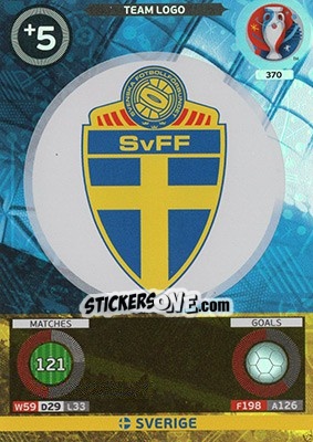 Sticker Team Logo - UEFA Euro France 2016. Adrenalyn XL n. 370 - Panini