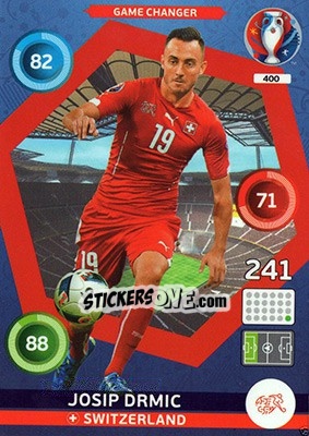 Sticker Josip Drmic - UEFA Euro France 2016. Adrenalyn XL n. 400 - Panini