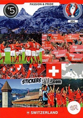 Sticker Passion & Pride - UEFA Euro France 2016. Adrenalyn XL n. 404 - Panini