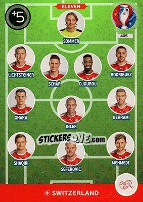 Sticker Eleven - UEFA Euro France 2016. Adrenalyn XL n. 405 - Panini