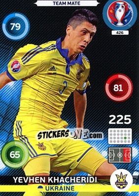 Figurina Yevhen Khacheridi - UEFA Euro France 2016. Adrenalyn XL - Panini