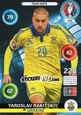 Sticker Yaroslav Rakitskiy - UEFA Euro France 2016. Adrenalyn XL - Panini