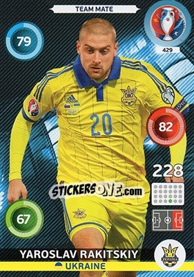 Sticker Yaroslav Rakitskiy - UEFA Euro France 2016. Adrenalyn XL n. 429 - Panini