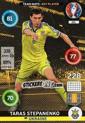 Sticker Taras Stepanenko - UEFA Euro France 2016. Adrenalyn XL n. 431 - Panini