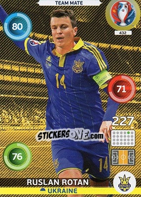 Sticker Ruslan Rotan - UEFA Euro France 2016. Adrenalyn XL - Panini