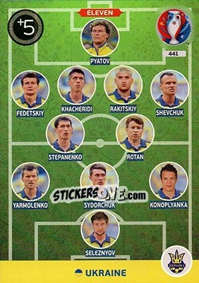 Sticker Eleven - UEFA Euro France 2016. Adrenalyn XL n. 441 - Panini