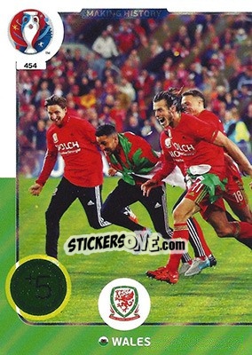 Figurina Making History - UEFA Euro France 2016. Adrenalyn XL n. 454 - Panini