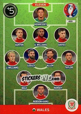 Sticker Eleven - UEFA Euro France 2016. Adrenalyn XL n. 459 - Panini