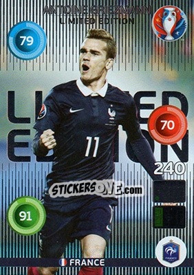 Sticker Antoine Griezmann - UEFA Euro France 2016. Adrenalyn XL n. LC-AG - Panini