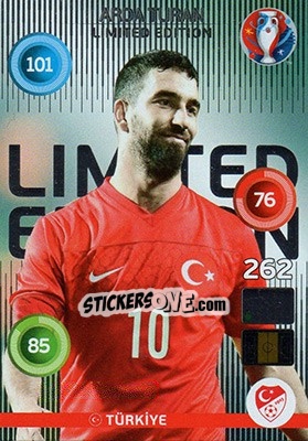 Sticker Arda Turan - UEFA Euro France 2016. Adrenalyn XL n. LC-AT - Panini