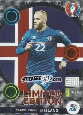 Sticker Eidur Gudjohnsen - UEFA Euro France 2016. Adrenalyn XL - Panini