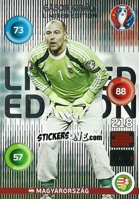 Sticker Gábor Király - UEFA Euro France 2016. Adrenalyn XL - Panini