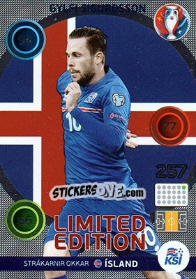 Sticker Gylfi Sigurdsson - UEFA Euro France 2016. Adrenalyn XL - Panini