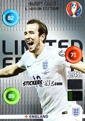 Sticker Harry Kane - UEFA Euro France 2016. Adrenalyn XL n. LC-HK - Panini