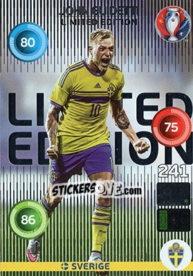 Sticker John Guidetti - UEFA Euro France 2016. Adrenalyn XL n. LC-JG - Panini