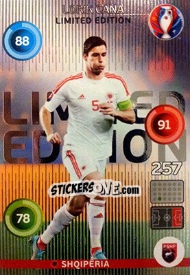 Sticker Lorik Cana - UEFA Euro France 2016. Adrenalyn XL n. LC-LC - Panini