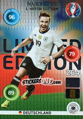 Sticker Mario Götze - UEFA Euro France 2016. Adrenalyn XL - Panini