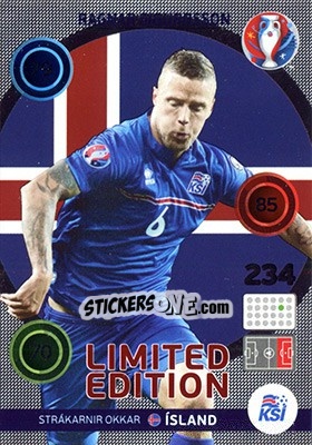 Sticker Ragnar Sigurdsson - UEFA Euro France 2016. Adrenalyn XL - Panini