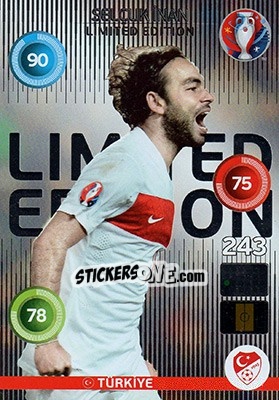 Figurina Selçuk Inan - UEFA Euro France 2016. Adrenalyn XL - Panini