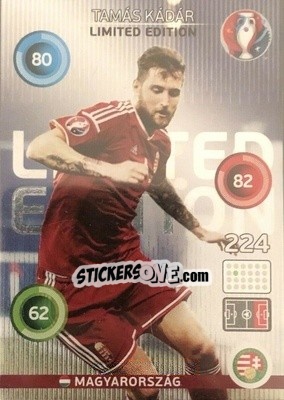 Sticker Tamás Kádár - UEFA Euro France 2016. Adrenalyn XL n. LC-TK - Panini