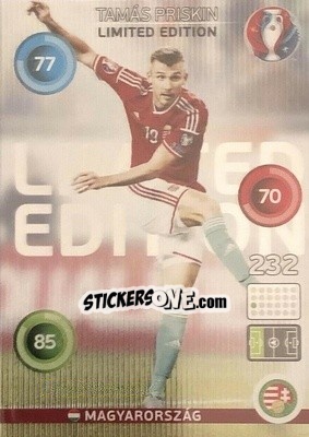 Sticker Tamás Priskin - UEFA Euro France 2016. Adrenalyn XL n. LC-TP - Panini